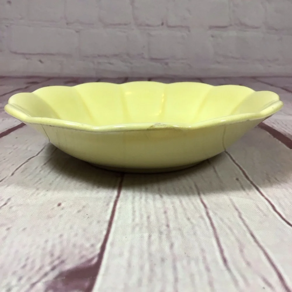 Vintage WS George Elmhurst Yellow Fruit Dessert Sauce Bowl